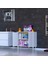 Efil Dolap Dar Alanlar Için Çok Amaçlı Dolap Çift Kapaklı 2 Göz Raf Dolap 80X75X32,5 cm 3
