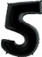 5 Rakam Supertrend Siyah Folyo Balon 40" 2