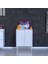 Efil Dolap Dar Alanlar Için Çok Amaçlı Dolap Çift Kapaklı 3 Göz Raf Dolap 60X75X32,5 cm 2