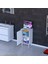 Efil Dolap Dar Alanlar Için Çok Amaçlı Dolap 1 Kapaklı 2 Göz Raf Dolap 50X75X32,5 cm 1
