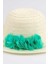 Mint Çiçek Detaylı Kız Çocuk Hasır Şapka 4