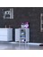 Efil Dolap Dar Alanlar Için Çok Amaçlı Dolap Tek Kapaklı 4 Göz Raf Dolap 40X75X32,5 cm 6