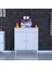 Mira Banyo ve Mutfak Dolabı Çok Amaçlı Dolap Tek Çekmece 2 Kapak 1 Raf 2 Bölme 85X88X32,5 cm 2
