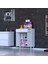 Mira Banyo ve Mutfak Çok Amaçlı Dolap 2 Kapaklı Tek Çekmeceli 1 Raf 2 Bölmeli Dolap 60X88X32,5 cm 3