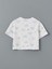 Yeni Sezon Bisiklet Yaka Baskılı Kız Çocuk Pijama Üst 2