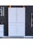 Sare Tek Çekmece 4 Kapak Banyo ve Mutfak Dolabı 3 Raf 6 Bölmeli Dolap 95x173x32,5 cm 2