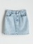 Yeni Sezon Beli Ayarlanabilir Lastikli Kız Çocuk Jean Etek 1