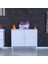 Efil Dolap Dar Alanlar Için Çok Amaçlı Dolap Çift Kapaklı 2 Göz Raf Dolap 90X75X32,5 cm 2