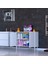 Efil Dolap Dar Alanlar Için Çok Amaçlı Dolap Çift Kapaklı 2 Göz Raf Dolap 90X75X32,5 cm 3