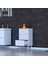 Efil 3'lü Çekmece Banyo Dolabı Çok Amaçlı Çekmecelerle Daha Düzenli 45X75X32,5 cm 6