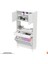 Azra Tek Çekmece 2 Göz Sepetli ve 3 Raf Banyo ve Mutfak Dolabı Çok Amaçlı Dolap 85X173X32,5 cm 3