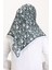 Desenli Soft Eşarp 70261-10 Gri Siyah 3