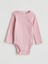 Yeni Sezon Bisiklet Yaka Kız Bebek Çıtçıtlı Body 2'li 4