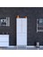 Yeni Kayra Tek Çekmece, 1 Göz Sepet, 2 Kapak, 4 Raf Dar Alan Banyo Dolabı 65X173X32,5 cm 3
