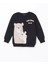 Yeni Sezon Bisiklet Yaka Baskılı Kız Çocuk Sweatshirt 1