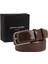 Kahve Rugan Deri Erkek Kemeri (En 3,5 cm) PC100AKV1 1