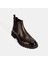 Erkek Kahve Lastik Detaylı Deri Bot 4