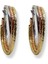 18K Rose-Gold Kaplama Şarnel Gümüş Halka Küpe 2.5x2.5cm 2