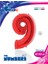 9 Rakam Supertrend Kırmızı Folyo Balon 40" 1
