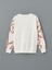 Yeni Sezon Bisiklet Yaka Çiçekli Kız Çocuk Sweatshirt 3