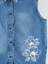 Yeni Sezon Çiçekli Kız Çocuk Crop Jean Gömlek 3