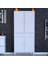 Sare Banyo ve Mutfak Dolabı Çok Amaçlı Dolap Tek Çekmece 4 Kapak 3 Raf 6 Bölme 75X173X32,5 cm 2