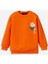 Yeni Sezon Bisiklet Yaka Baskılı Kız Çocuk Sweatshirt 1