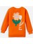 Yeni Sezon Bisiklet Yaka Baskılı Kız Çocuk Sweatshirt 3