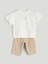 Yeni Sezon Baskılı Erkek Bebek Tişört ve Pantolon 2'li 1