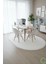 Post/peluş Yıkanabilir Kaymaz Taban Yumşacık Beyaz Oval Saçaklı Modern ve Şık Salon Oturma Odası Mutfak Çocuk Odası Koridor Antre Halısı 5