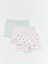 Yeni Sezon Beli Lastikli Baskılı Kız Bebek Boxer 3'lü 1
