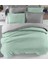 Çift Kişilik Lastikli Çarşaflı Nevresim Takımı Pamuklu Four Season Mint Gri 2