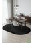 Post/peluş Yıkanabilir Kaymaz Taban Yumşacık Siyah Oval Saçaklı Modern ve Şık Salon Oturma Odası Mutfak Çocuk Odası Koridor Antre Halısı 4