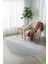 Post/peluş Yıkanabilir Kaymaz Taban Yumşacık Gri Oval Saçaklı Modern ve Şık Salon Oturma Odası Mutfak Çocuk Odası Koridor Antre Halısı 5