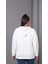 Kadın Büyük Beden Kapüşonlu Kanguru Cepli Fermuarlı Yırtmaç Detaylı %100 Pamuk Sweatshirt 7