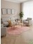 Post/peluş Yıkanabilir Kaymaz Taban Yumşacık Pembe Saçaklı Modern ve Şık Salon Oturma Odası Mutfak Çocuk Odası Koridor Antre Halısı 2