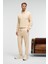 ANSEL Erkek Lastikli Dar Paça Üç Cepli Yumuşacık Organik Pamuklu Vanilya Eşofman Altı 2