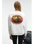 VISTARA Kadın Nakış Detaylı Yuvarlak Yaka Regular Fit Beyaz Sweatshirt 6