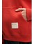 CLARIE Kadın Organik Pamuklu Oversize Kanguru Cepli Kapüşonlu Kırmızı Sweatshirt 4