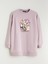 Yeni Sezon Çiçekli Oversize Kadın Sweatshirt Tunik 1