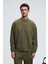 VIENTO Erkek Bisiklet Yaka Uzun Kollu Regular Fit Haki Sweatshirt 2