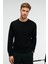 CABLIN Erkek Yuvarlak Yaka Regular Fit Triko Siyah Kazak 2