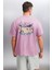 Kaisen Erkek Pamuk kısa Kol Baskılı Regular Fit Mürdüm T-Shirt 1