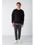 MARINO Erkek Siyah Sweatshirt 5