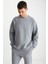 JOHHNY Erkek Mavi Sweatshirt 3