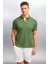 MATHEW Erkek Haki Polo Yaka T-shirt 1