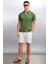 MATHEW Erkek Haki Polo Yaka T-shirt 2