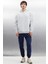 Draco Erkek Yumuşacık Kumaşlı Oversize Kapüşonlu Açık Gri Sweatshirt 4