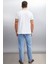 XANDER Erkek Beyaz Polo Yaka T-shirt 8