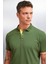 MATHEW Erkek Haki Polo Yaka T-shirt 4